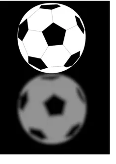 Vector image of a soccer ball