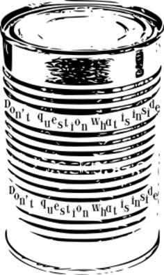 Canned Food vector clip art