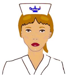 Vector image of nurse