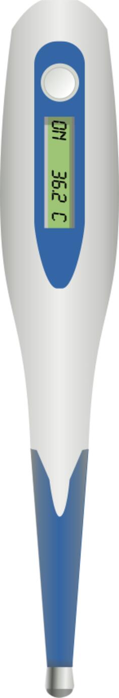 Vector drawing of medical thermometer