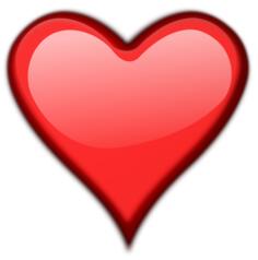 Vector image of glossy heart