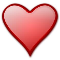 Heart gloss vector image