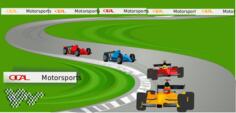 Vector illustration of formula race