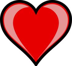 Vector illustration of red heart