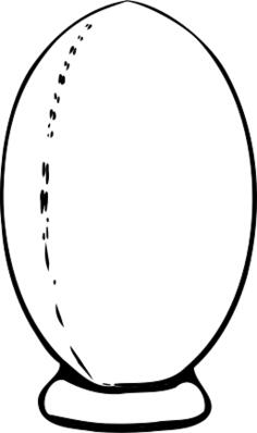 Rugby ball vector graphics