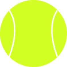 Tennis ball vector drawing