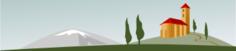 Vector drawing mountain landscape