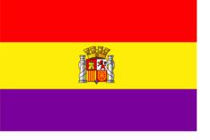 Vector clip art of flag of The Second Spanish Republic