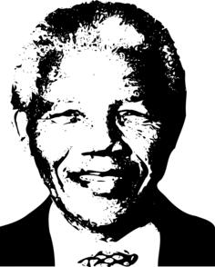 Nelson Mandela vector portrait