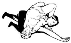 Vector graphics of wrestling guys
