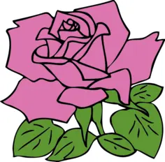 Vector clip art of rose