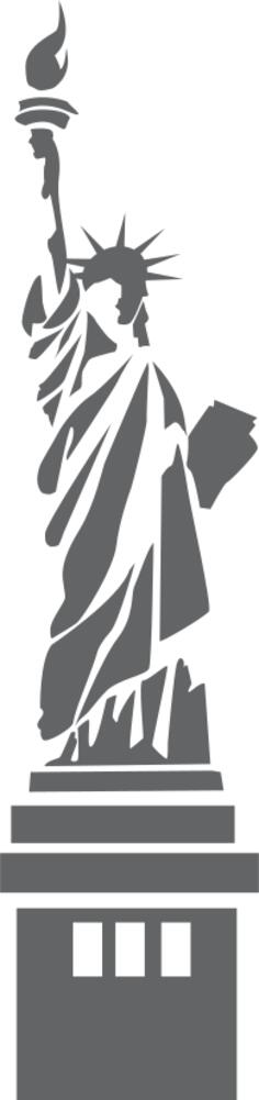 Vector image of Statue of Liberty
