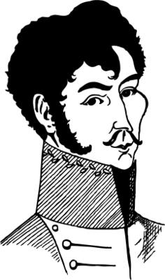 Simon Bolivar vector portrait