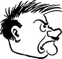 Adolf Hitler side portrait vector image