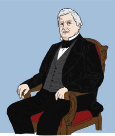 Millard Fillmore vector drawing