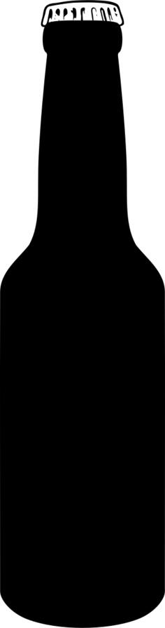 Vector graphics of bottle of beer