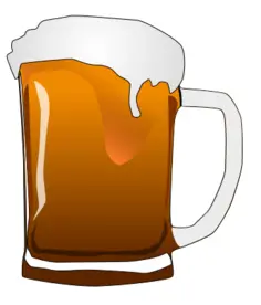 Vector image of beer mug