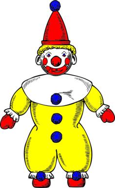 Clown vector drawing