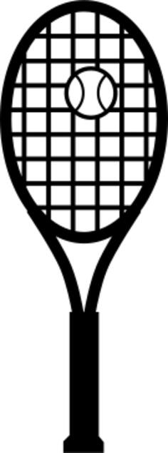 Tennis racket and ball vector image