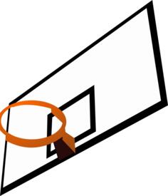 Color vector image of basketball rim