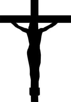 Christ on the cross vector image