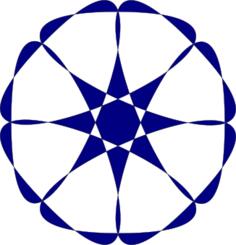 Blue and white vector pattern