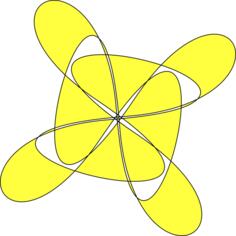 Yellow pattern vector image