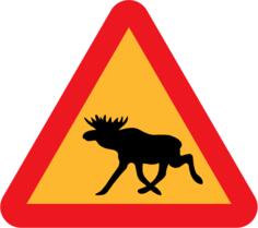 Warning traffic sign vector image