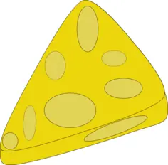 Piece of cheese vector image