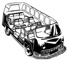 Minivan vehicle vector image