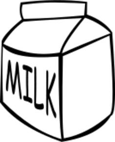 Milk carton vector