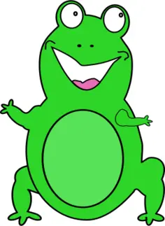 Happy frog vector image