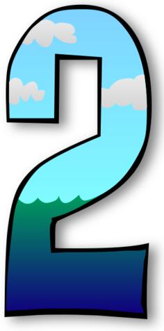 Number 2 vector graphics