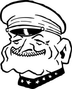 Admiral Robert Coontz vector art