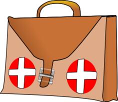 Medical kit vector graphics