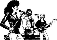 Music band vector image