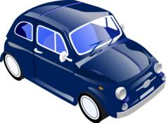 Fiat 500 vector graphics
