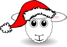 Funny Sheep Face Vector