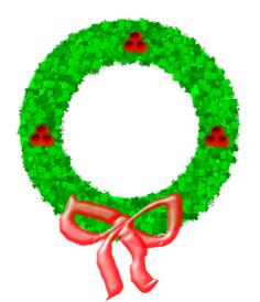 Christmas Wreath Vector Graphics