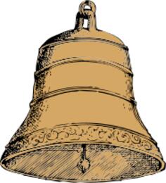 Old bell vector image