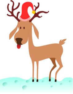 Cartoon reindeer vector