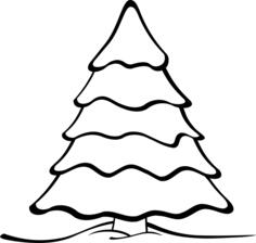 Black and white tree vector
