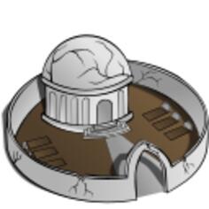 Monastery vector image
