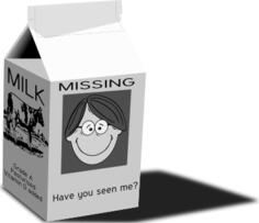 Milk carton vector image