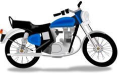 Royal motorcycle vector