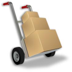 Hand Truck Vector Graphics