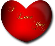 Heart I Love You Vector