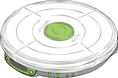 CD walkman vector