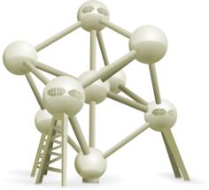 Atomium vector graphics