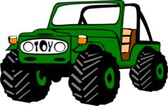 Funny car vector image
